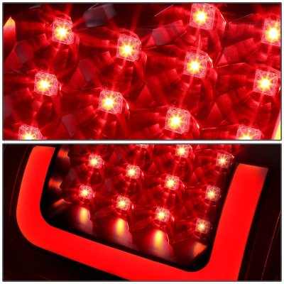 Chevy Silverado 1500HD 2003-2006 Black LED Tail Lights Tube