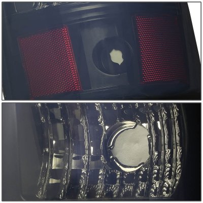 Chevy Silverado 3500 2003-2006 Black Smoked LED Tail Lights Tube
