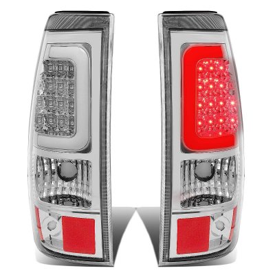 Chevy Silverado 2003-2006 Chrome LED Tail Lights Tube