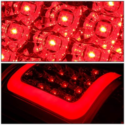 Chevy Silverado 2500 2003-2004 Chrome LED Tail Lights Tube