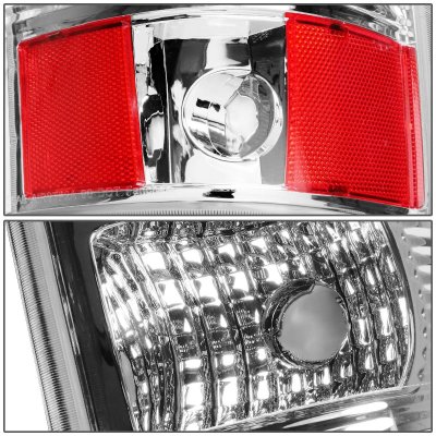 Chevy Silverado 3500 2003-2006 Chrome LED Tail Lights Tube