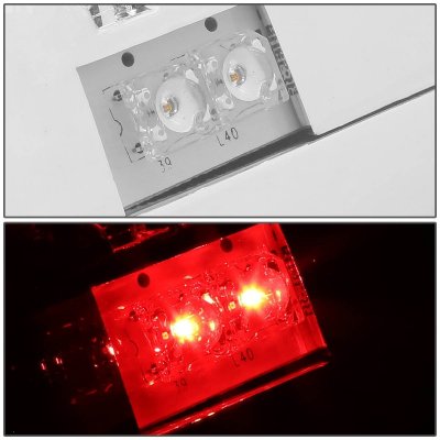 Chevy Silverado 3500 2003-2006 Chrome LED Tail Lights Tube