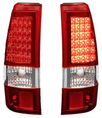 Chevy Silverado 3500 2003-2006 Red LED Tail Lights