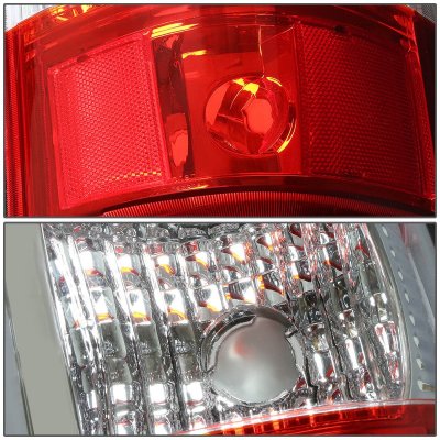 Chevy Silverado 3500 2003-2006 Red LED Tail Lights