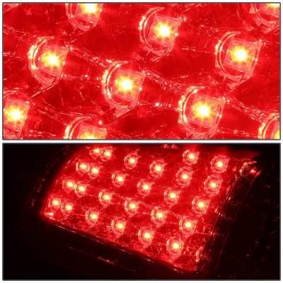 Chevy Silverado 3500 2003-2006 Red LED Tail Lights