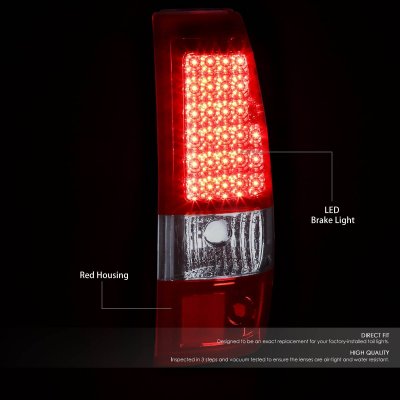 Chevy Silverado 3500 2003-2006 Red LED Tail Lights