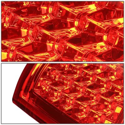 Chevy Silverado 3500 2003-2006 Red LED Tail Lights