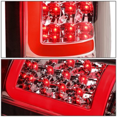 GMC Yukon Denali 1999-2000 Chrome LED Tail Lights Tube