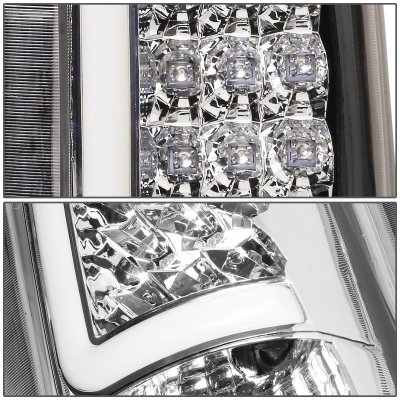 GMC Yukon Denali 1999-2000 Chrome LED Tail Lights Tube