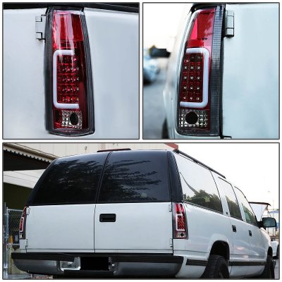 Cadillac Escalade 1999-2000 Red LED Tail Lights Tube