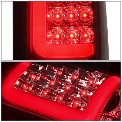 Chevy 1500 Pickup 1988-1998 Smoked LED Tail Lights Tube
