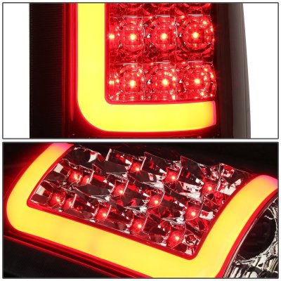GMC Jimmy Full Size 1992-1994 Smoked LED Tail Lights Red Tube