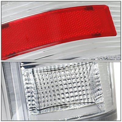 Dodge Ram 2500 2010-2018 Chrome LED Tail Lights Tube