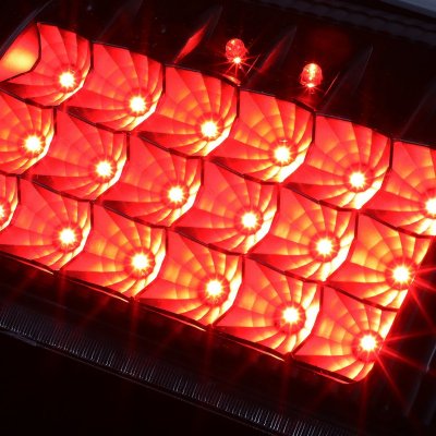 Ford F350 Super Duty 1999-2007 Black Smoked LED Tail Lights