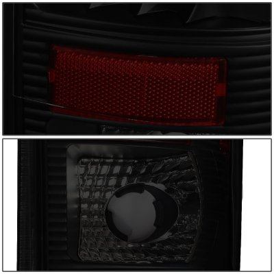 Ford F350 Super Duty 1999-2007 Black Smoked LED Tail Lights