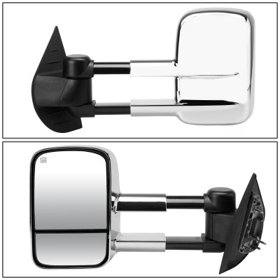 Chevy Tahoe 2007-2014 Chrome Towing Mirrors Power Heated