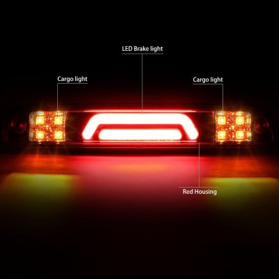 Ford F450 Super Duty 1999-2016 Red Tube LED Third Brake Light Cargo Light