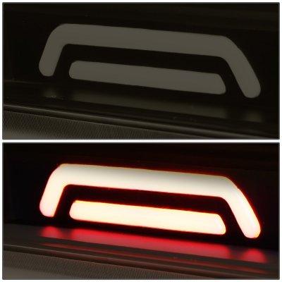 Chevy Silverado 2014-2018 Black Smoked Tube LED Third Brake Light Cargo Light