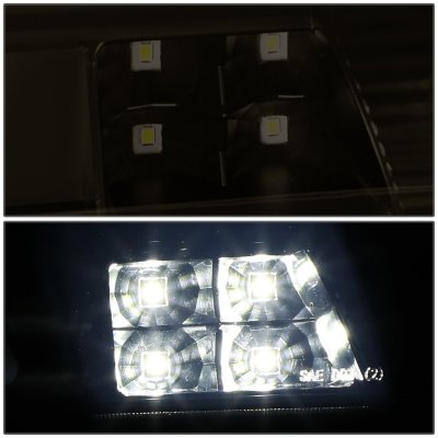 GMC Sierra 2014-2018 Black Smoked Tube LED Third Brake Light Cargo Light