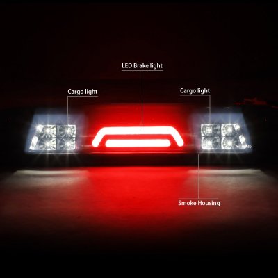 GMC Sierra 2014-2018 Black Smoked Tube LED Third Brake Light Cargo Light