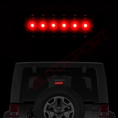 Jeep Wrangler JK 2007-2017 Smoked LED Third Brake Light