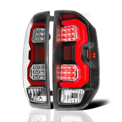 Toyota Tundra 2014-2021 Black LED Tail Lights Red Tube