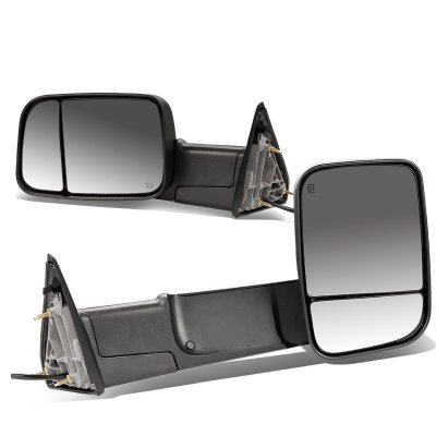 Including Adhesive Passenger Right Side RH Replacement Rearview Convex Glass JZSUPER Lower Towing Side Mirror Glass for 2010-2018 Dodge Ram 1500 2500 3500 4000 4500 5500 700 Van Pickup Truck 