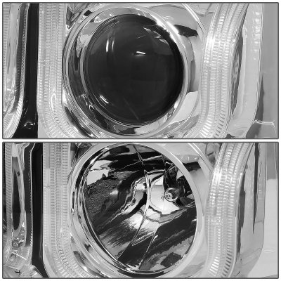 Chevy Silverado 3500HD 2007-2014 LED DRL Projector Headlights