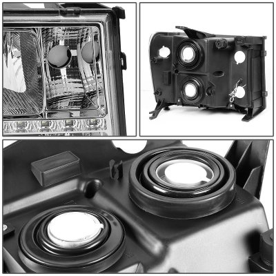 GMC Sierra 2007-2013 Headlights LED DRL