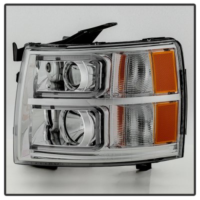 Chevy Silverado 2007-2013 LED DRL Projector Headlights