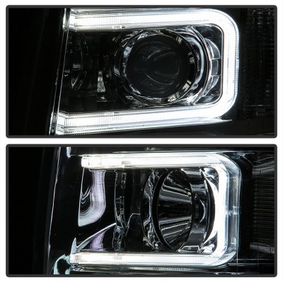Chevy Silverado 2500HD 2007-2014 LED DRL Projector Headlights