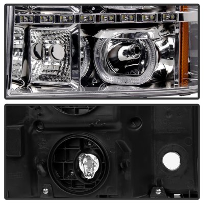 GMC Sierra 2500HD 2007-2014 Halo Projector Headlights LED