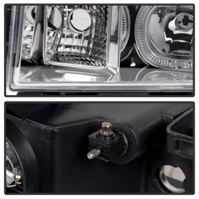 GMC Sierra 2500HD 2007-2014 Halo Projector Headlights LED