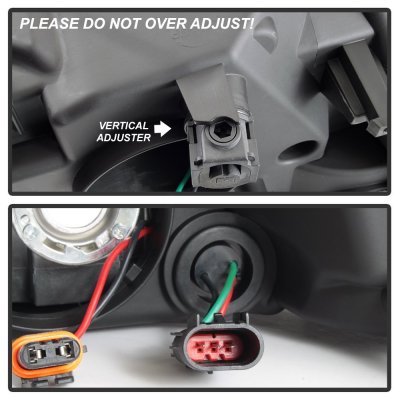 Dodge Ram 3500 2010-2018 Black Quad Headlights