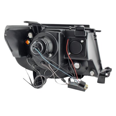 Toyota Tacoma 2005-2011 Black Smoked CCFL Halo Projector Headlights LED