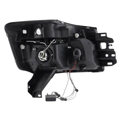 Nissan Titan 2004-2015 Black Smoked CCFL Halo Projector Headlights LED