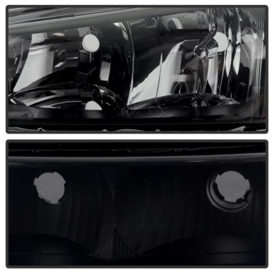 Chevy Silverado 2003-2006 Black Smoked Headlights Bumper Lights