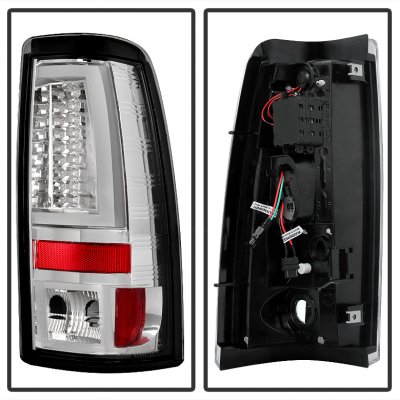 Chevy Silverado 2003-2006 Clear Tube LED Tail Lights