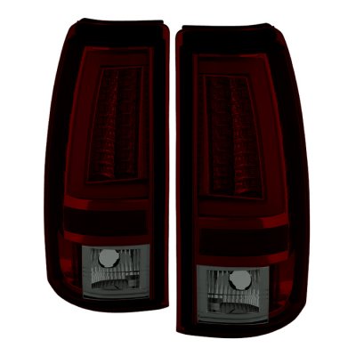 Chevy Silverado 2003-2006 Tinted Tube LED Tail Lights