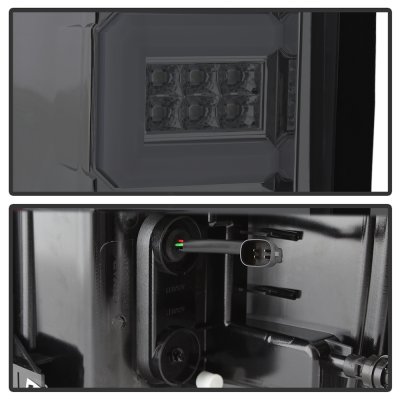 Chevy Silverado 2016-2017 Smoked Tube LED Tail Lights