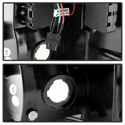 Chevy Silverado 2007-2013 Black Smoked LED Tail Lights