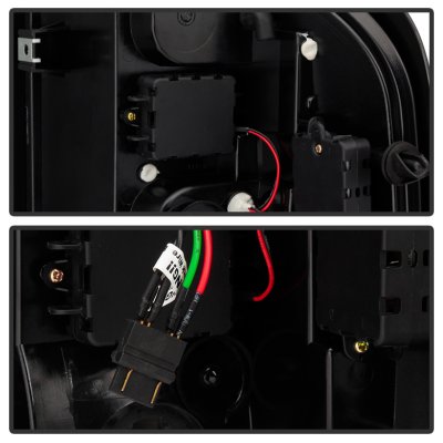 Chevy Silverado 2500HD 2007-2014 Black Smoked LED Tail Lights