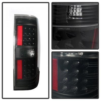 Ford F150 2009-2014 Black Smoked LED Tail Lights