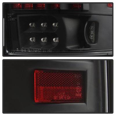 Ford F150 2004-2008 Black Tube LED Tail Lights