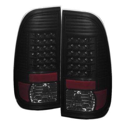 Ford F450 Super Duty 2008-2016 Black Smoked LED Tail Lights