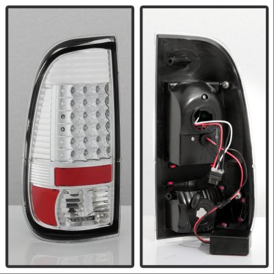 Ford F450 Super Duty 2008-2016 Chrome LED Tail Lights