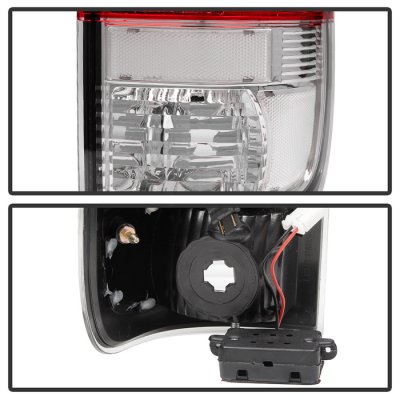 Ford F350 Super Duty 2008-2016 LED Tail Lights Red Clear