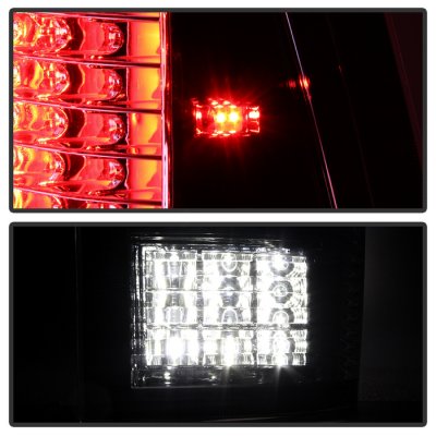 Dodge Ram 3500 2010-2014 Chrome C-Custom Full LED Tail Lights