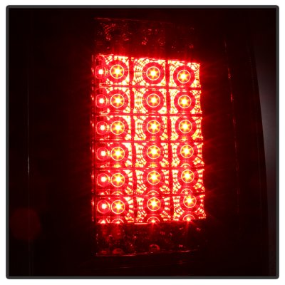 Dodge Ram 3500 2010-2018 Smoked C-Custom Full LED Tail Lights