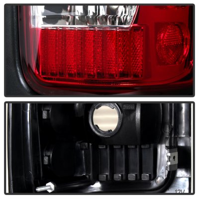 Dodge Ram 2500 1994-2002 Red Clear LED Tail Lights